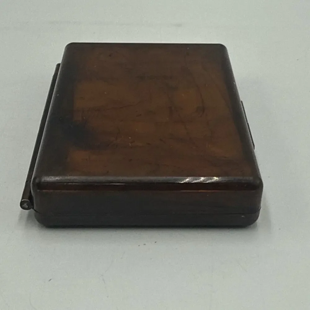 Lucite Tissue Box‎ & Mirror Compact Set From Holiday Inn Des Moines Iowa Rare